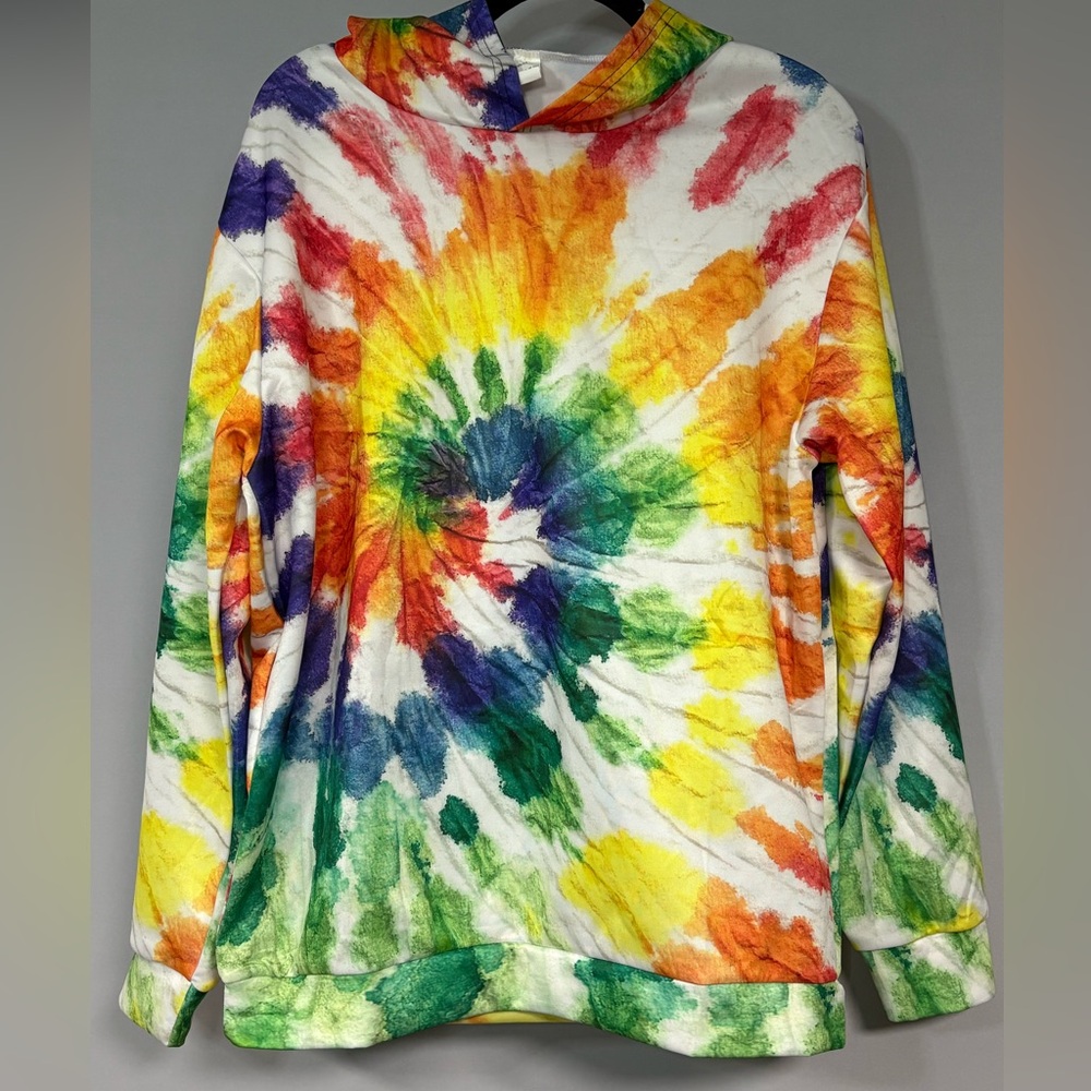 Multicolor Tie-Dye Hoodie
